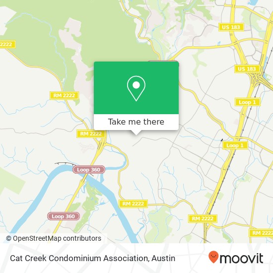 Mapa de Cat Creek Condominium Association
