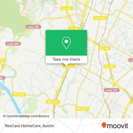 ResCare HomeCare map