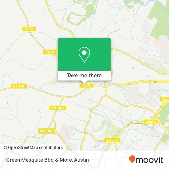 Mapa de Green Mesquite Bbq & More
