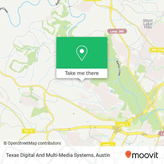Mapa de Texas Digital And Multi-Media Systems