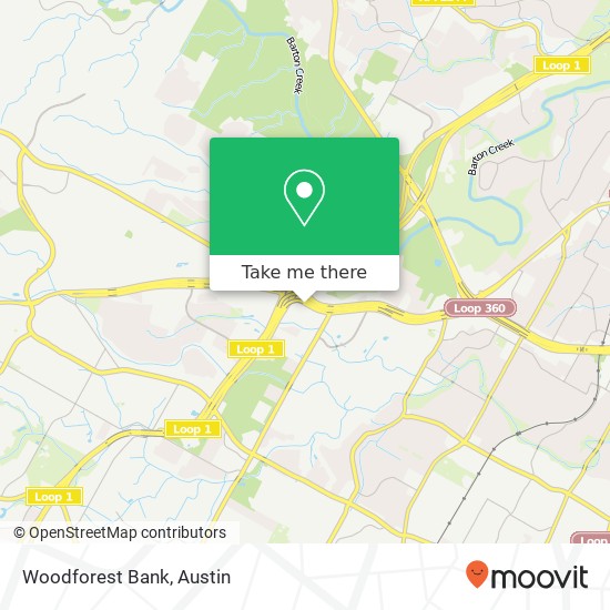 Woodforest Bank map