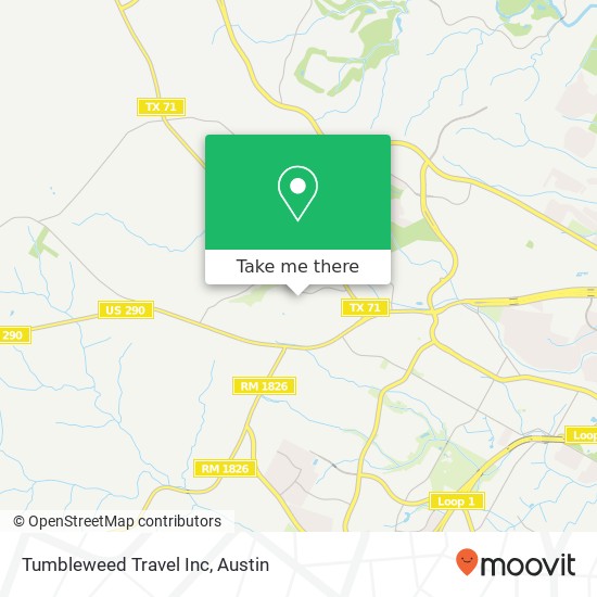 Tumbleweed Travel Inc map
