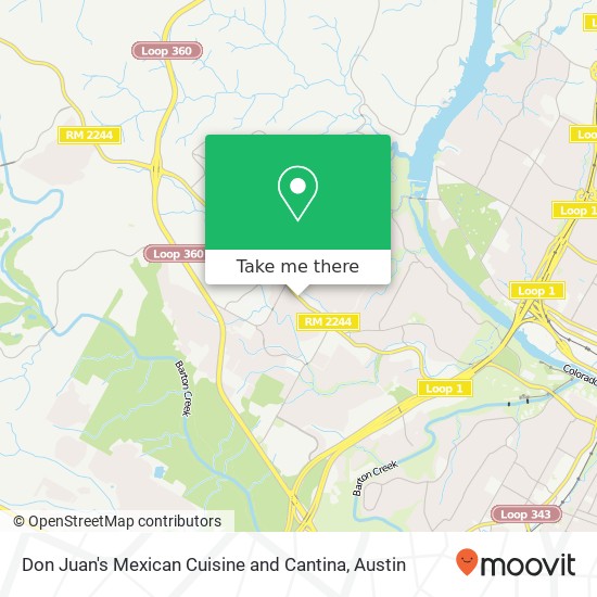 Mapa de Don Juan's Mexican Cuisine and Cantina