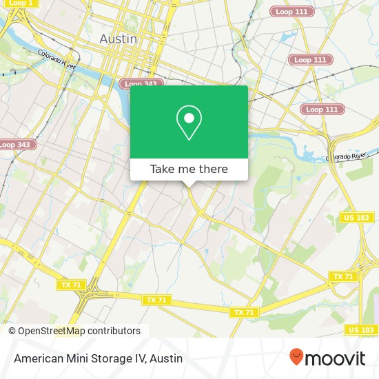 American Mini Storage IV map