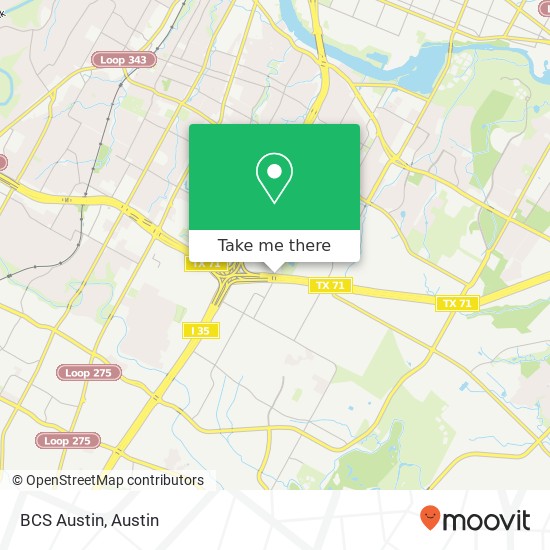 Mapa de BCS Austin