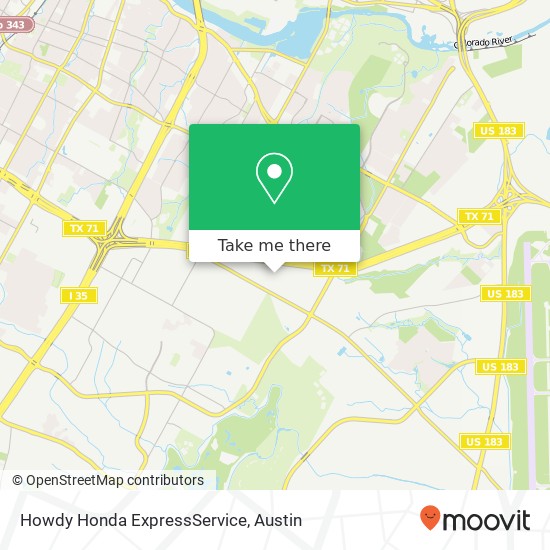 Mapa de Howdy Honda ExpressService