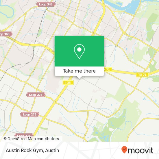 Mapa de Austin Rock Gym