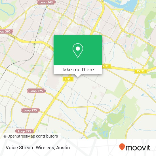 Mapa de Voice Stream Wireless