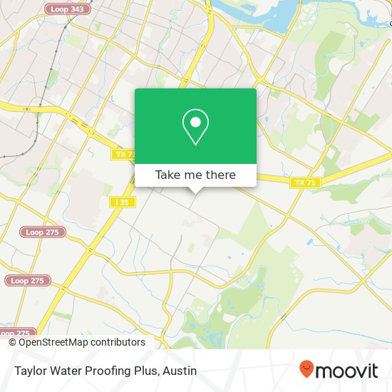 Mapa de Taylor Water Proofing Plus