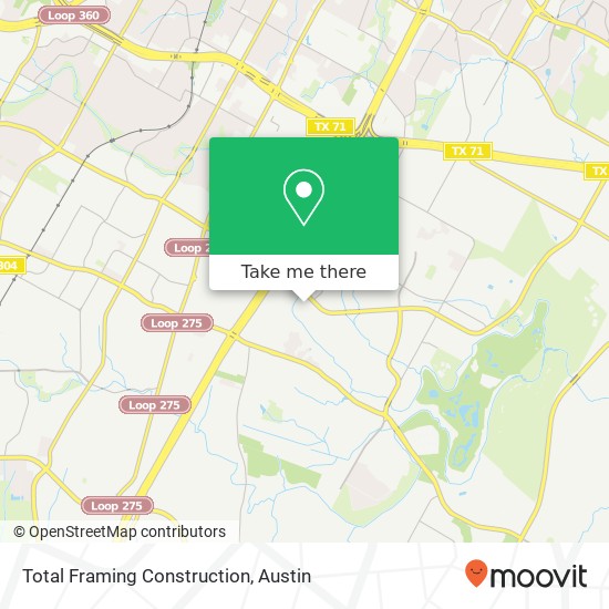 Mapa de Total Framing Construction