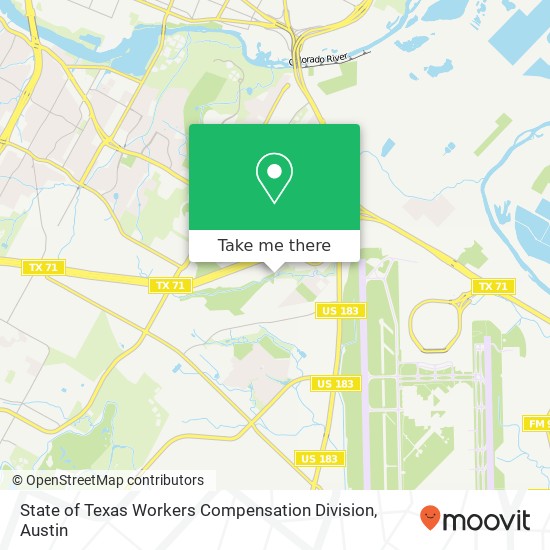 State of Texas Workers Compensation Division map