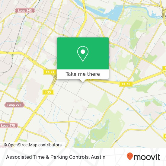 Mapa de Associated Time & Parking Controls