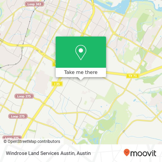 Mapa de Windrose Land Services Austin