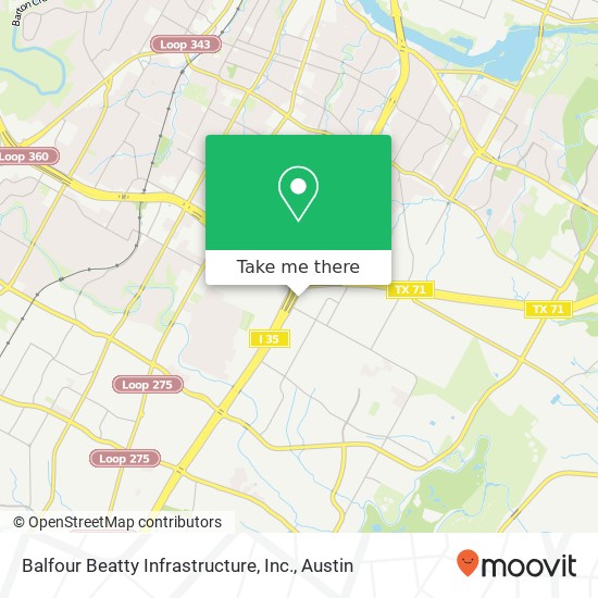 Mapa de Balfour Beatty Infrastructure, Inc.