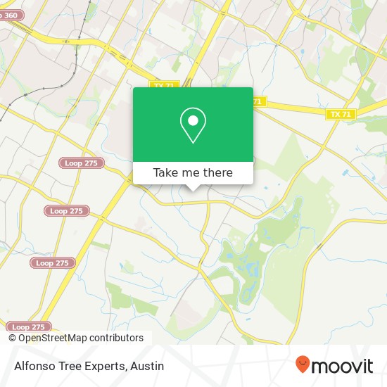 Alfonso Tree Experts map