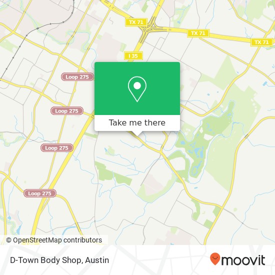 D-Town Body Shop map