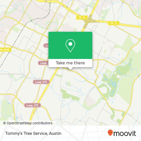 Tommy's Tree Service map