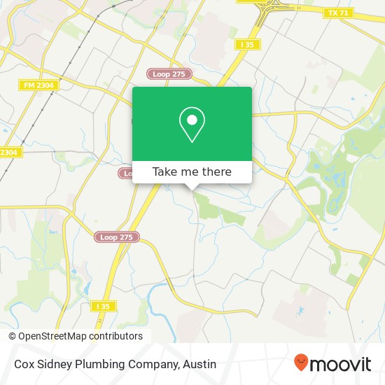 Cox Sidney Plumbing Company map