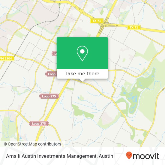 Ams Ii Austin Investments Management map