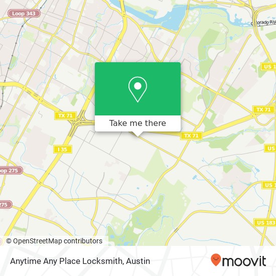 Mapa de Anytime Any Place Locksmith