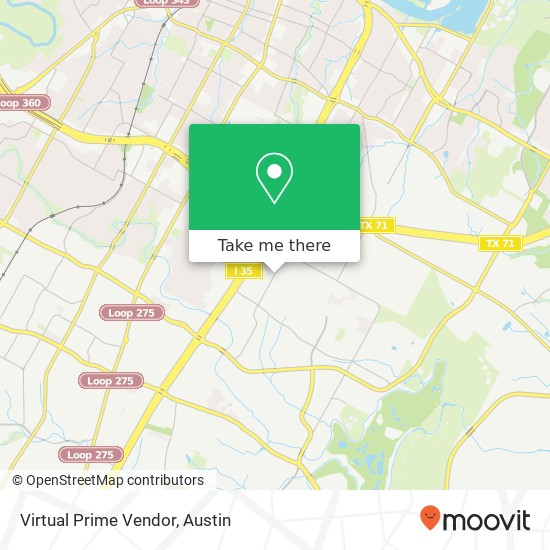 Virtual Prime Vendor map