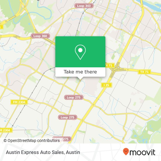 Mapa de Austin Express Auto Sales