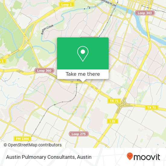 Mapa de Austin Pulmonary Consultants