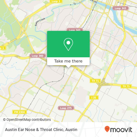 Mapa de Austin Ear Nose & Throat Clinic