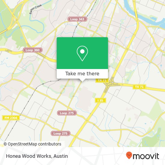 Honea Wood Works map
