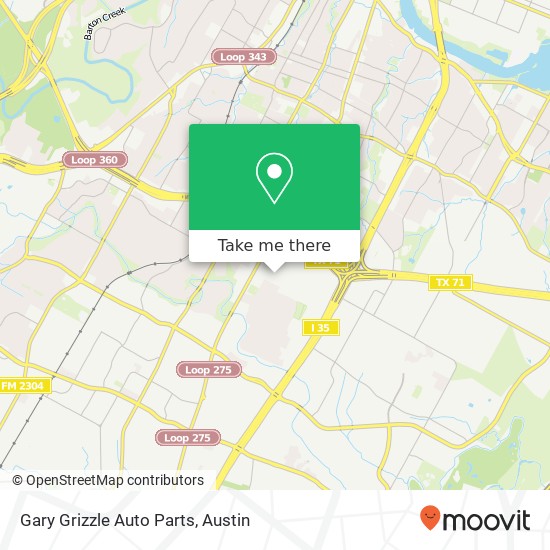 Gary Grizzle Auto Parts map