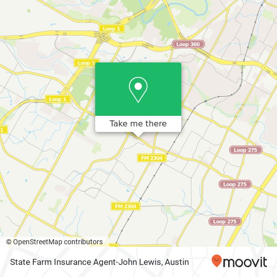 Mapa de State Farm Insurance Agent-John Lewis