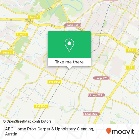 ABC Home Pro's Carpet & Upholstery Cleaning map