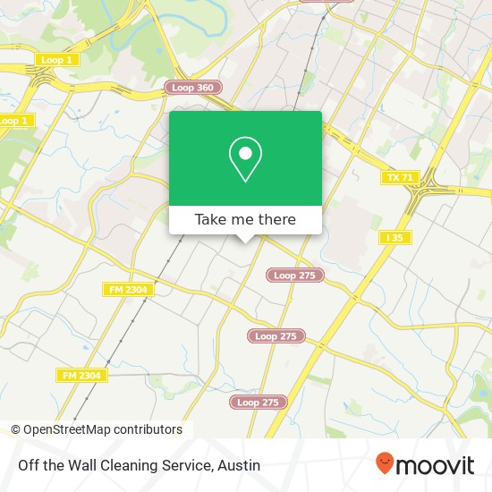 Mapa de Off the Wall Cleaning Service