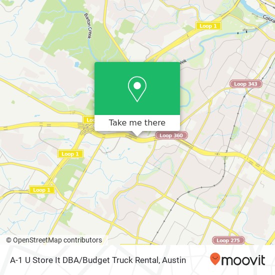 Mapa de A-1 U Store It DBA / Budget Truck Rental