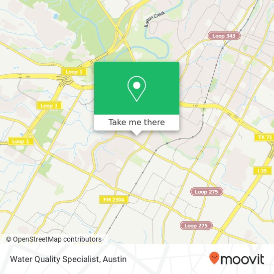 Mapa de Water Quality Specialist