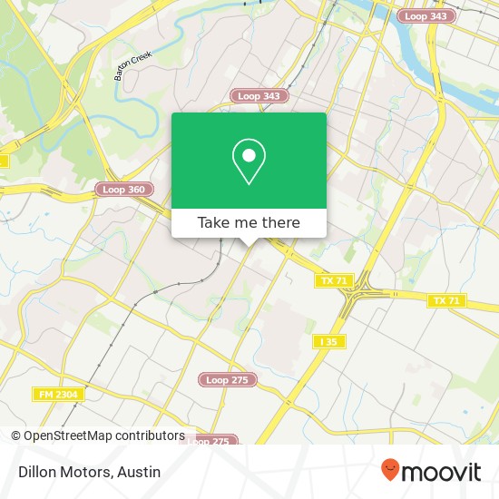 Dillon Motors map