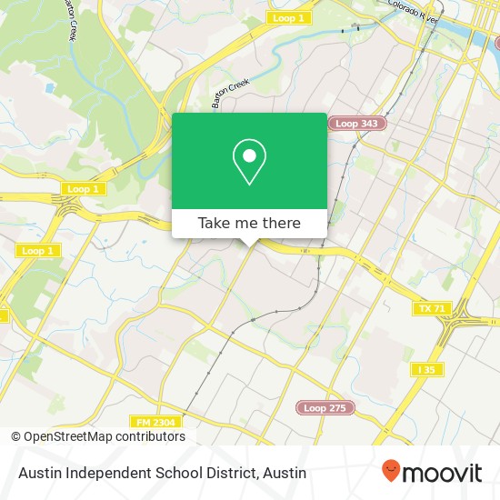 Austin Independent School District map