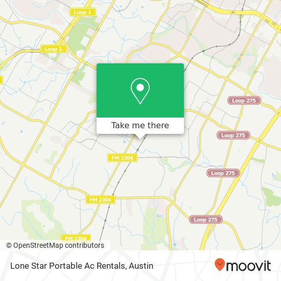 Mapa de Lone Star Portable Ac Rentals