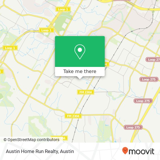 Austin Home Run Realty map