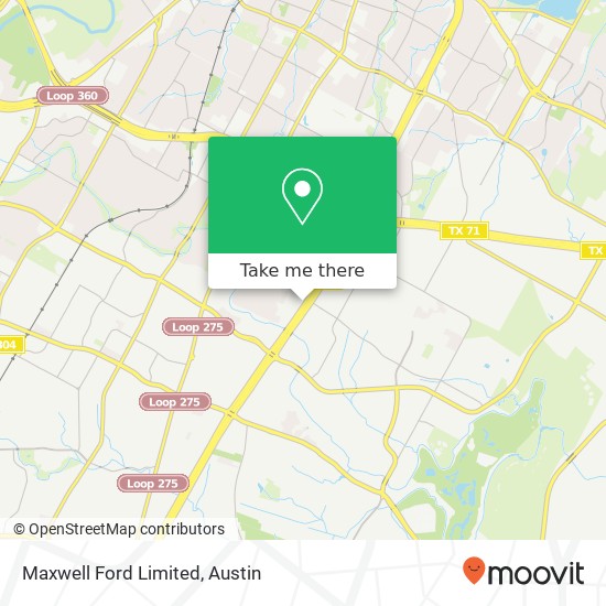 Maxwell Ford Limited map