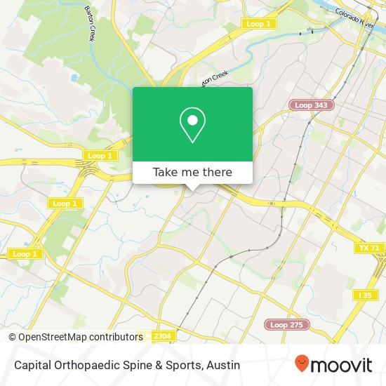 Capital Orthopaedic Spine & Sports map