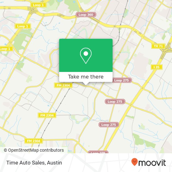 Time Auto Sales map