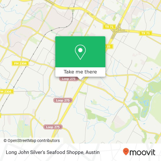 Mapa de Long John Silver's Seafood Shoppe