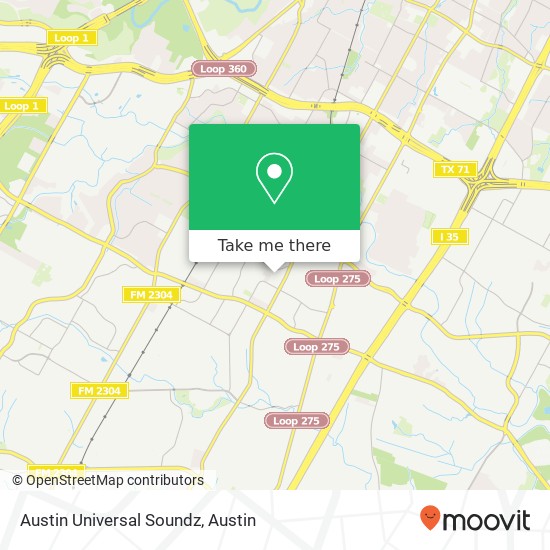 Austin Universal Soundz map