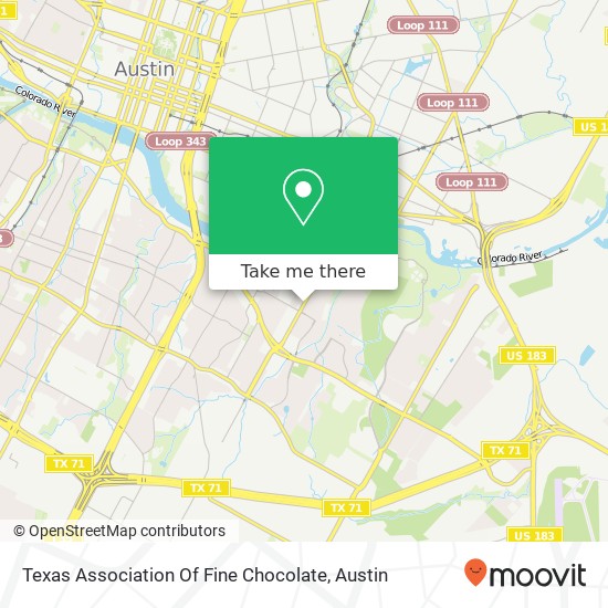 Texas Association Of Fine Chocolate map