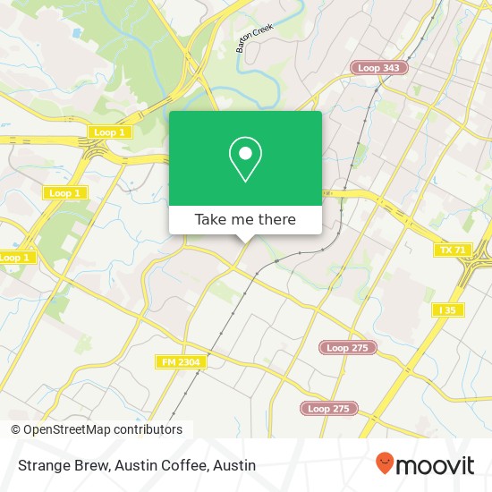 Strange Brew, Austin Coffee map