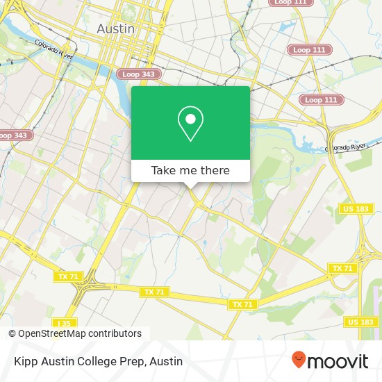 Mapa de Kipp Austin College Prep