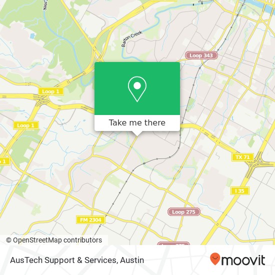 AusTech Support & Services map