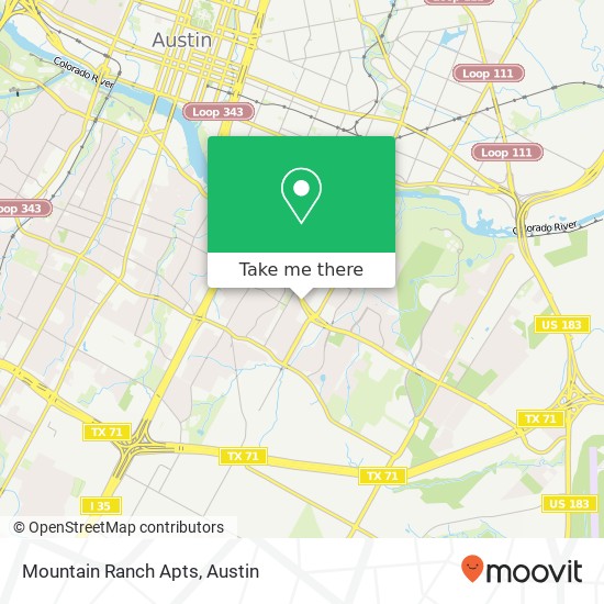 Mountain Ranch Apts map