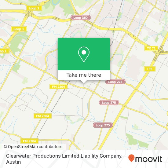 Mapa de Clearwater Productions Limited Liability Company